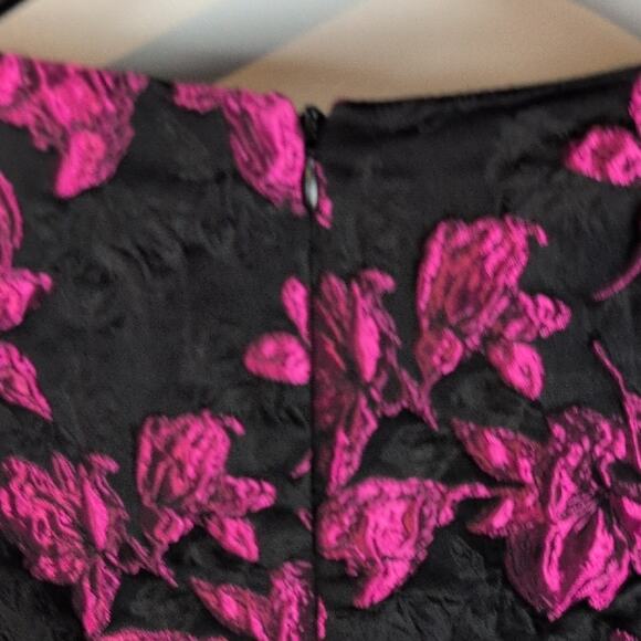 Lulu's NWT Elegant Taste Floral Jacquard Mini Dress - Picture 7 of 12